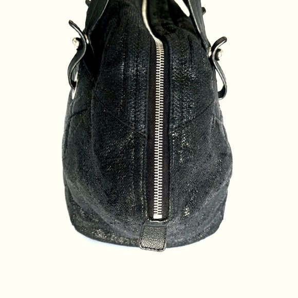 MUST GO!  Vintage Chanel Biarritz Bowler Satchel Tote Bag - Picture 8 of 14